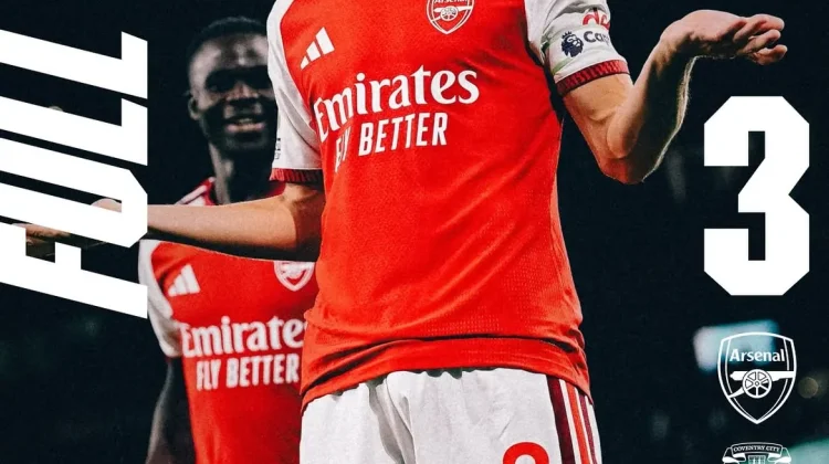 Kalahkan Coventry 3-0, Arsenal Awali Premier League dengan Meyakinkan