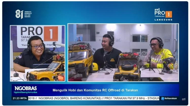 Keseruan Hobi Miniatur Mobil Offroad di Kota Tarakan