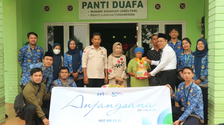 RRI Tarakan Gelar Anjangsana, Wujud Kepedulian Kepada Masyarakat