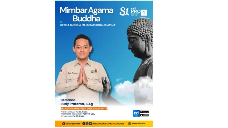 Penyuluh Kemenag Tarakan Ajak Umat Praktikkan Dhamma