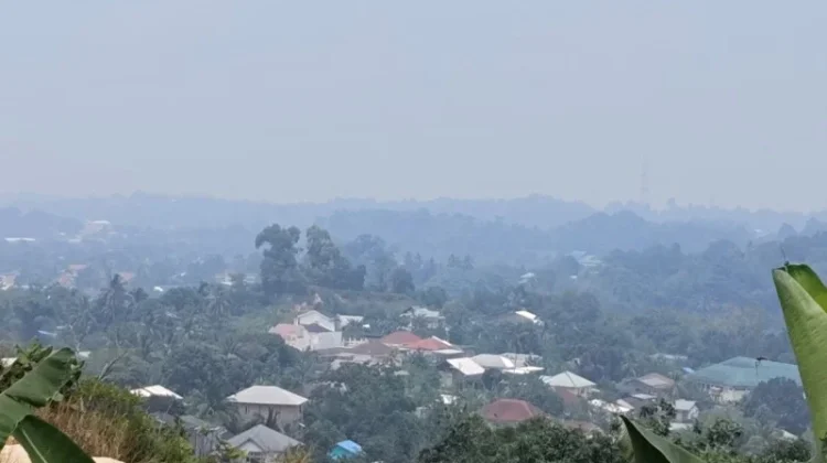 Kabut Asap Kembali Selimuti Langit Tarakan, Jarak Pandang Turun jadi 2 Km