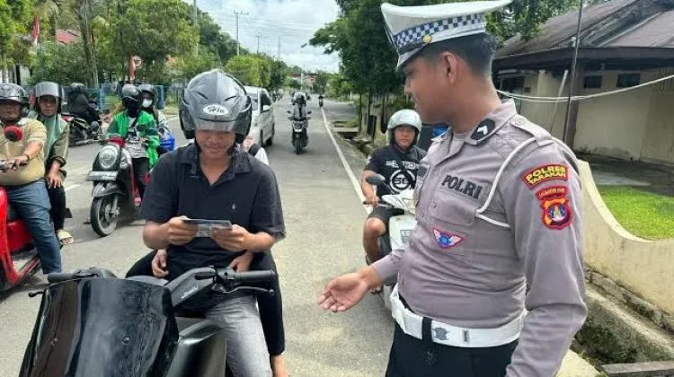 Satlantas Polres Tarakan Bangun Kesadaran Tertib Berlalu lintas