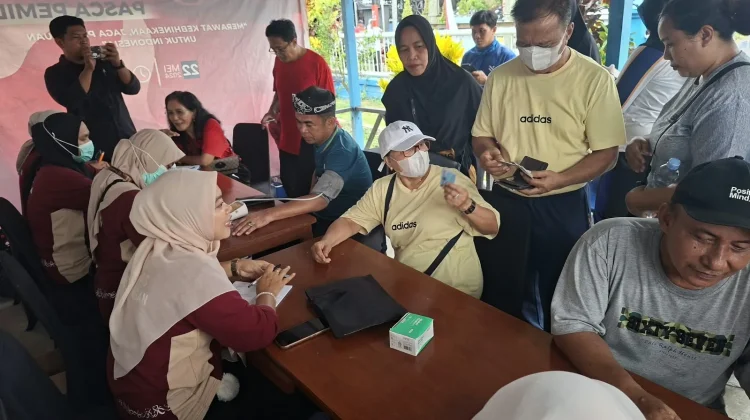 Antusiasme Warga di Layanan Cek Kesehatan Gratis di Jalan Santai RRI Fest 2026