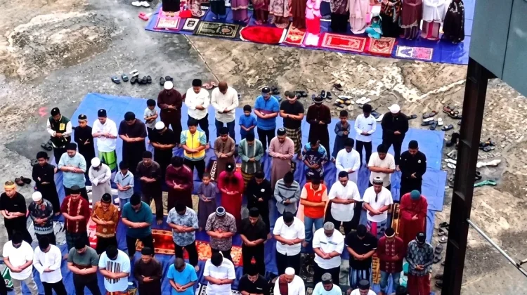 Salat Istisqa di Bendungan Binalatung, PDAM Tarakan dan Warga Berdoa Memohon Hujan