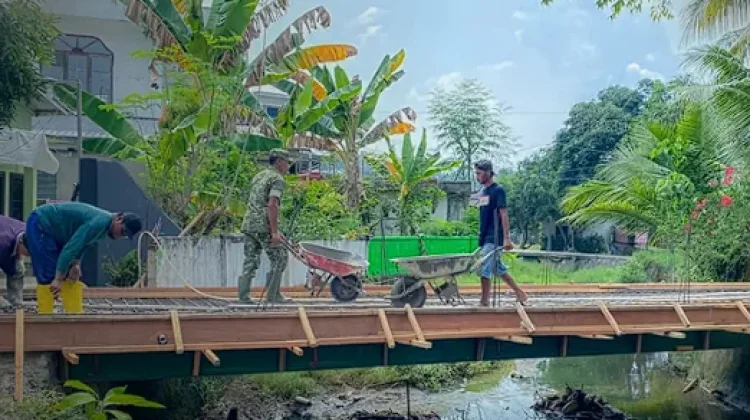 Jembatan Garuda Tarakan Masuki Tahap Pengecoran Lantai