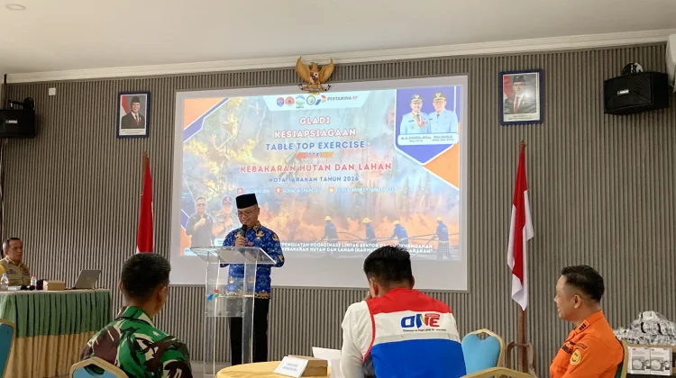 Simulasi TTX Karhutla, Pemkot Tarakan Dorong Kesiapsiagaan