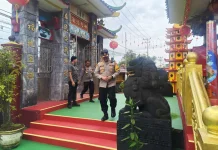 Kapolres Tarakan Lakukan Pengecekan Vihara Jelang Imlek 2577