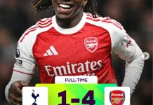 Arsenal Hancurkan Tottenham 4-1 di Derbi London Utara