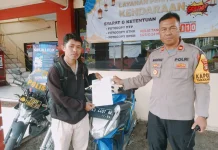 Polsek Tarakan Barat Terima Penitipan Kendaraan Pemudik