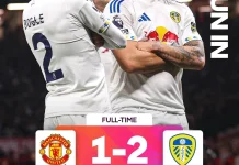 Manchester United Tersungkur, Leeds United Curi Kemenangan Dramatis 2-1
