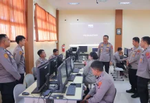 Wakapolda Kaltara Tinjau Persiapan Tes CAT Psikologi Penerimaan Polri