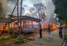 Petaka di Sekatak, Aroma Bau Gosong Berujung 13 Rumah dan Dua Kendaraan Ludes Terbak