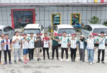 Obor Porwada II Tiba di Tanjung Selor, Bangkitkan Semangat Kontingen PWI Bulungan