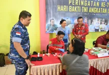 Lanud Anang Busra Gelar Bakti Sosial di Perbatasan