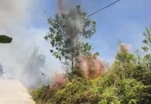 Bukit Indah Tarakan Terbakar, Api Mendekati Permukiman