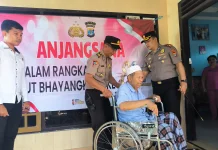Sambut Hari Bhayangkara, Polres Kunjungi Personel Sakit