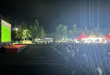 Nobar Piala Dunia Pemkot Tarakan dan RRI-TVRI Dibanjiri Ribuan Warga