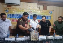 Sabu asal Pantai Amal 4,21 Gram Dimusnahkan