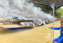 Dugaan Awal, Genset Jadi Pemicu Kebakaran Speedboat Sekatak AAA