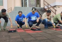 Ratusan Kader Demokrat dan ASN Tarakan Kolaborasi Bersih-Bersih Islamic Center