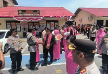 Penuh Haru, Tiga Personel Polres Tarakan Masuki Masa Purna Tugas