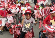 Unik! Koperasi Merah Putih Curi Perhatian di Karnaval Sepeda Paud Adityawarman