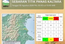 BMKG Tarakan : 74 Titik Panas Terpantau di Wilayah Kalimantan Utara