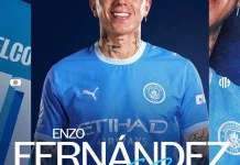 Enzo Fernández Resmi Berseragam Manchester City