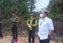 Gubernur Tinjau Penanganan Karhutla di KM 12 Desa Gunung Sari