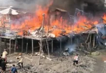 Api Membara di Pemukiman Penduduk Karang Rejo