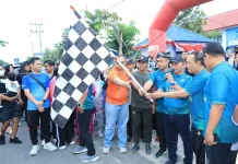 Jalan Santai RRI Fest 2026, Wali Kota Tarakan Puji Kolaborasi Bersama UMKM