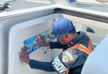 Keselamatan Pelayaran, Kantor UPP Sungai Nyamuk Pasang Rambu Larangan Merokok