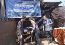 Peremajaan, Kantor Imigrasi Tarakan Musnahkan Tiga Printer Paspor
