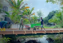 Jembatan Garuda Tarakan Masuki Tahap Pengecoran Lantai