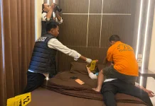 Polisi Rekonstruksi Pembunuhan Wanita Salah Satu Hotel di Tarakan