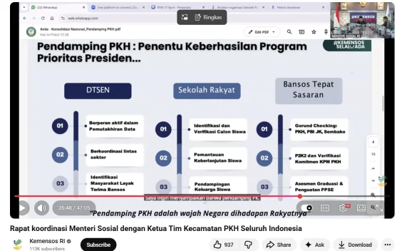 Mensos : Pendamping PKH adalah Wajah Negara di Hadapan Rakyat