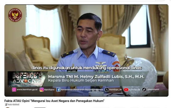 Pastikan Transparansi, Aset Kemhan Kini Terkoneksi ke Sistem Pencatatan Kemenkeu