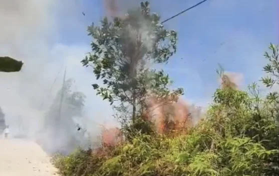 Bukit Indah Tarakan Terbakar, Api Mendekati Permukiman