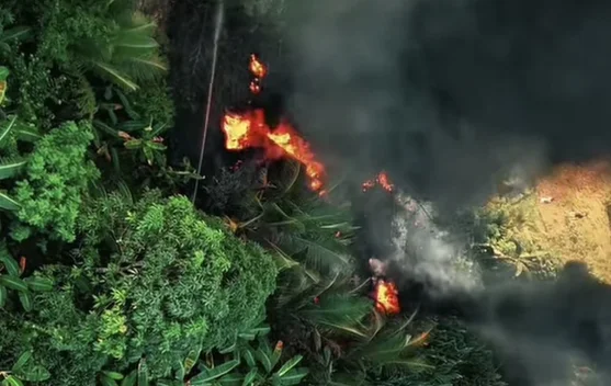 Kebakaran Lahan di Kampung Empat, Warga Sempat Panik