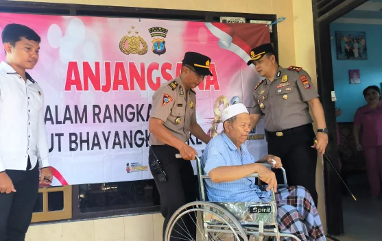 Sambut Hari Bhayangkara, Polres Kunjungi Personel Sakit