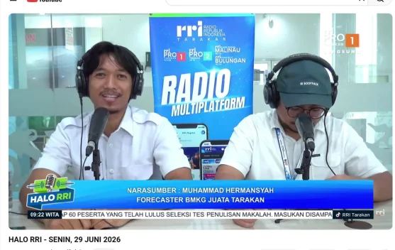 BMKG Tarakan Prediksi Cuaca Kaltara Didominasi Cerah Berawan pada Esok Hari
