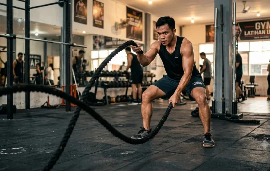5 Manfaat Berlatih Battle Rope