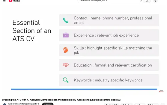Kementerian Ketenagakerjaan Ungkap Rahasia Lolos Seleksi CV dengan Teknologi AI