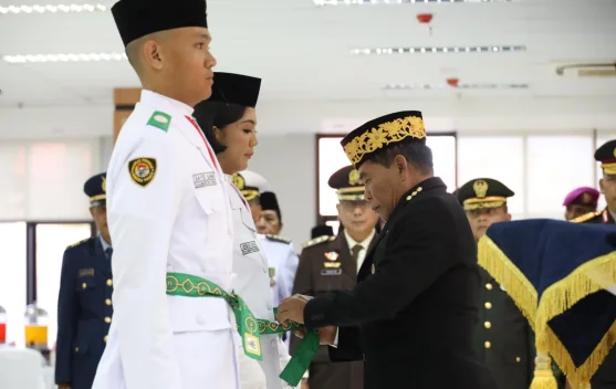 Paskibraka Kaltara 2026 Dikukuhkan, Gubernur Tegaskan Tugas Kibarkan Merah Putih