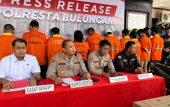 Polresta Bulungan Bongkar 12 Kasus Kriminal, Curanmor hingga Penadahan HP