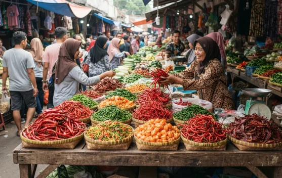 Update Harga Bapok, Cabe Tiung Kapal Tembus Rp130 Ribu