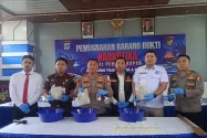Ditpolairud Gagalkan Penyeludupan Sabu Malaysia 3,1 Kg