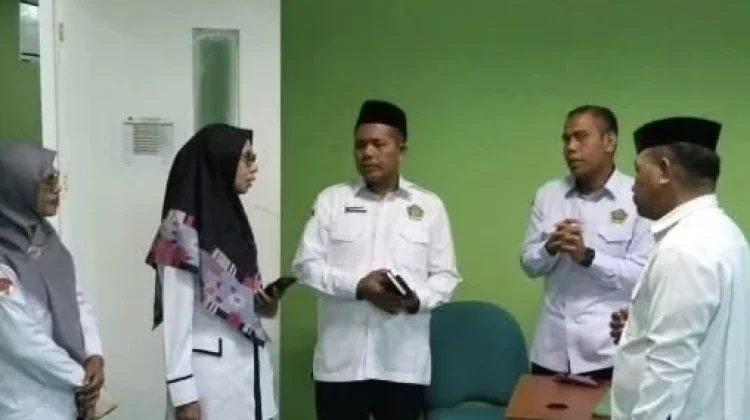 Kakan Kemenag Halbar Monitoring Assesmen Madrasah Berbasis Komputer