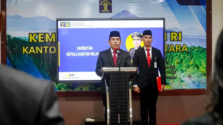 Notaris Baru Dilantik, Kakanwil Kemenkum-Malut Ingatkan Bahaya Penyimpangan