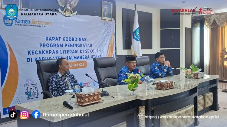 Rakor Literasi Halut Perkuat Kolaborasi Sekolah dan Daerah